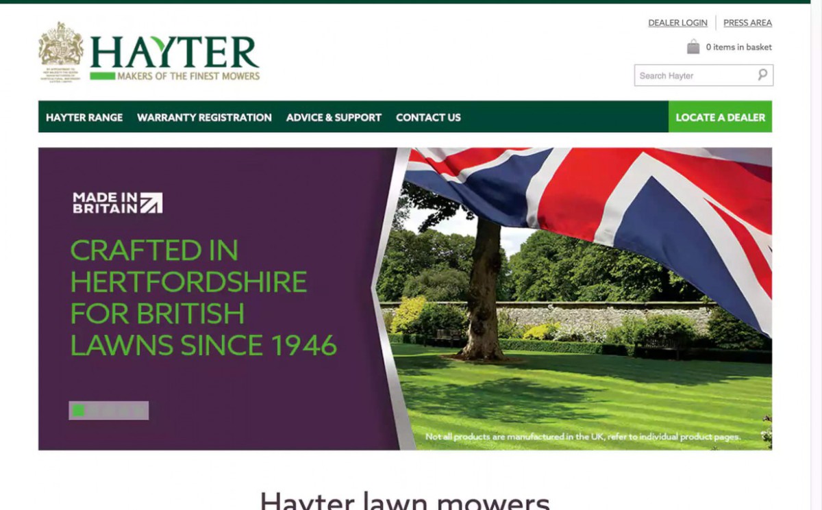 Hayter Mowers illustration 1, Websites